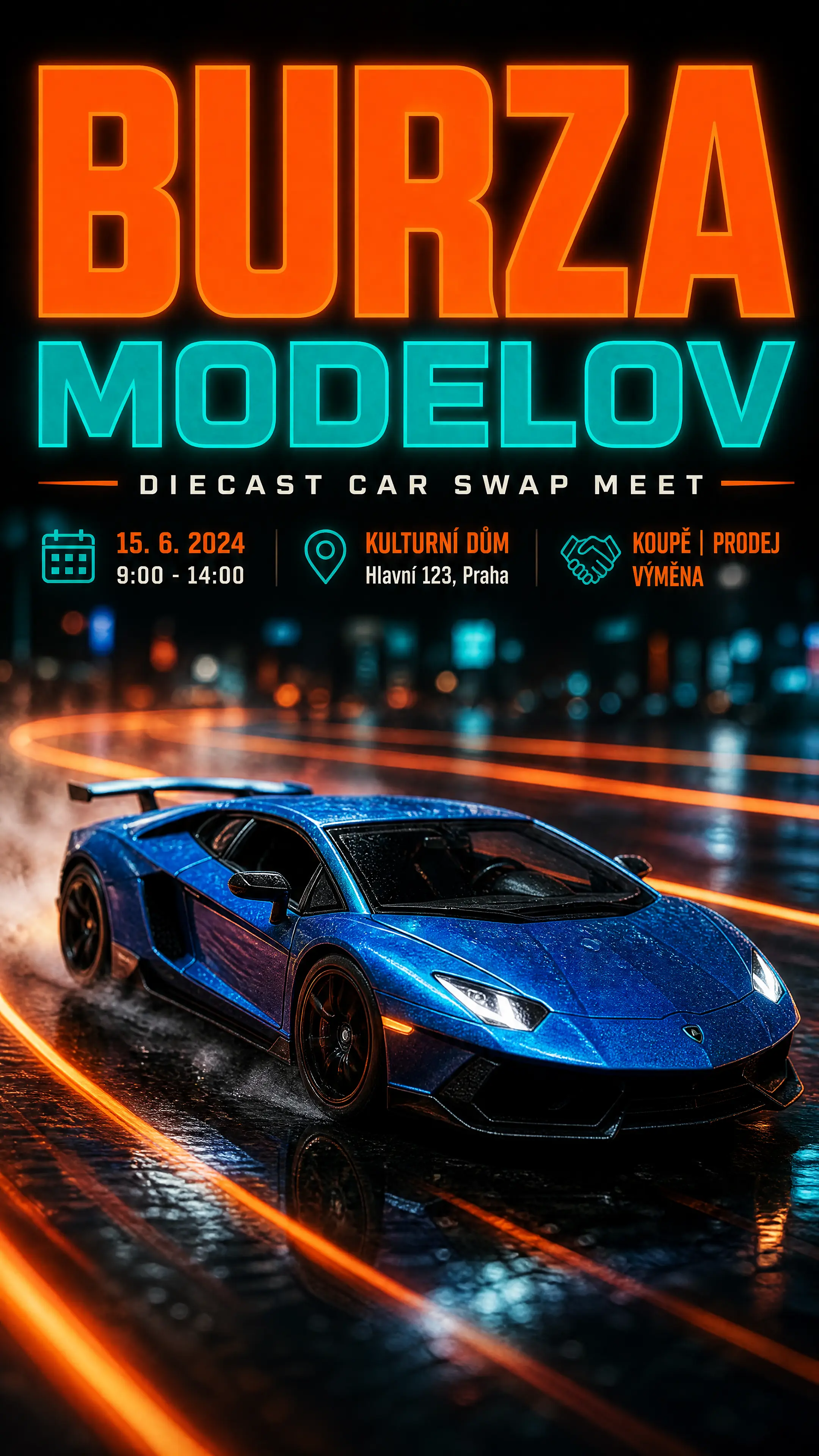 Diecast Car Swap Poster