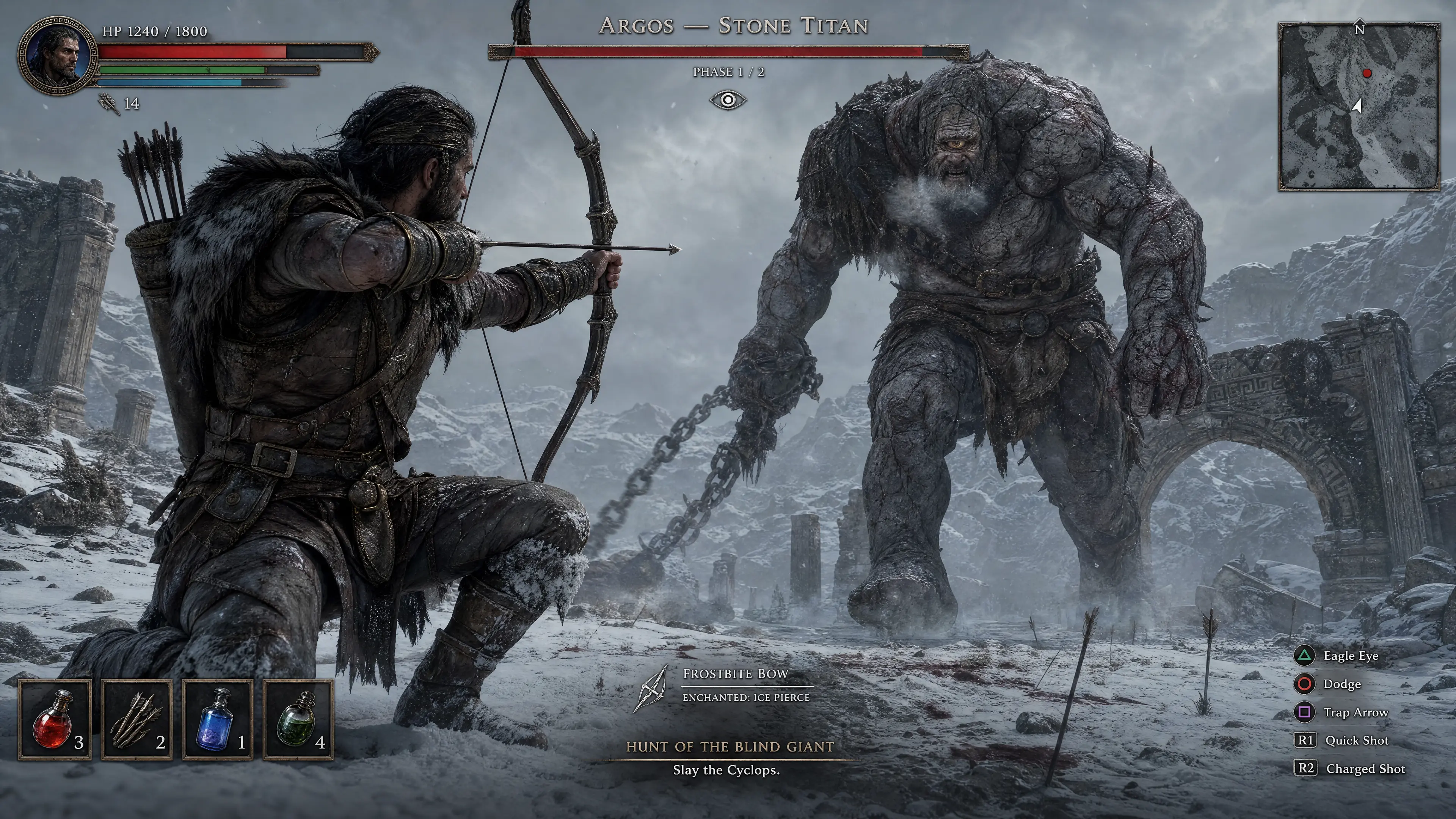 Greek Cyclops Battle