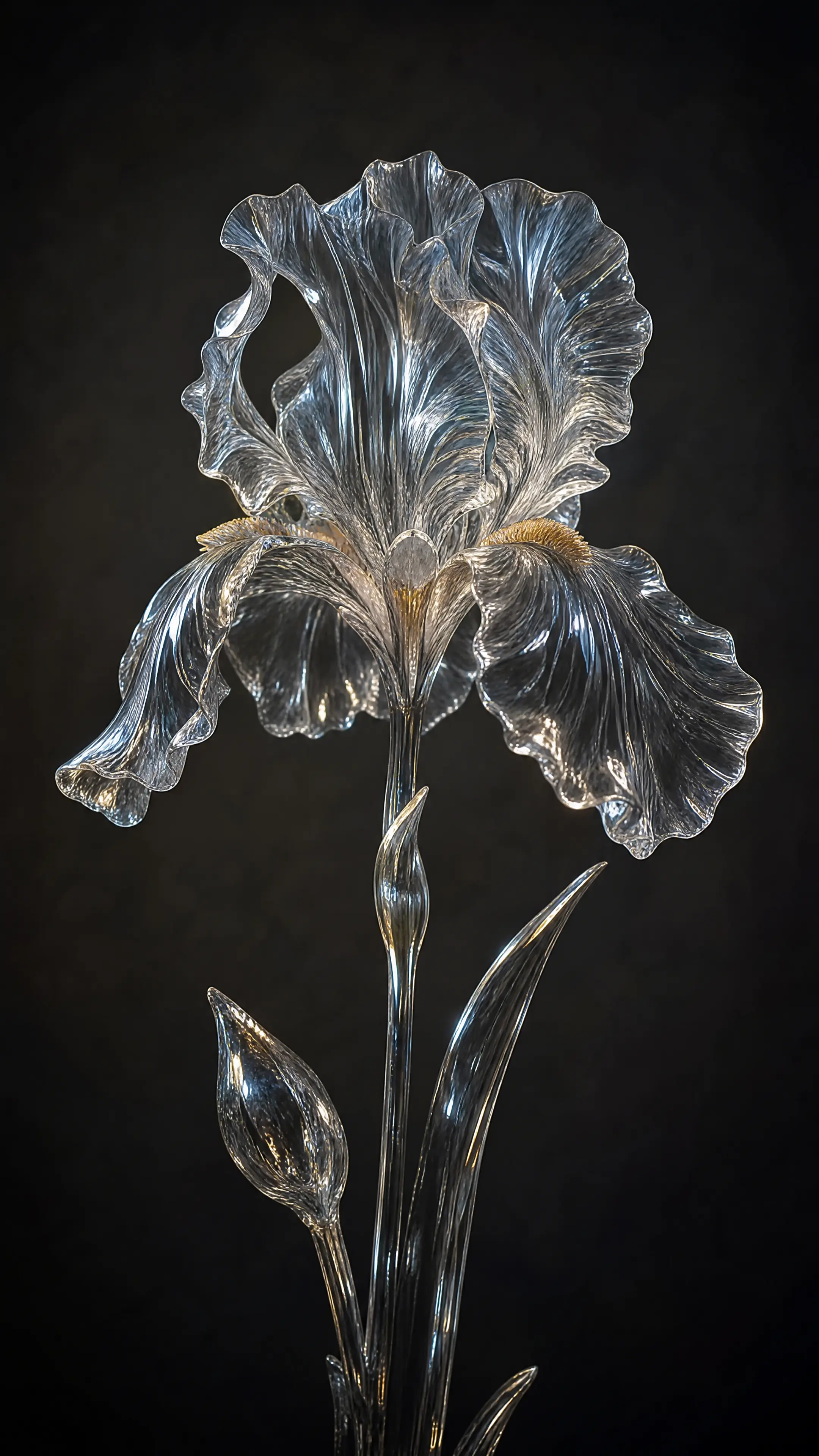 Glass Iris Flower