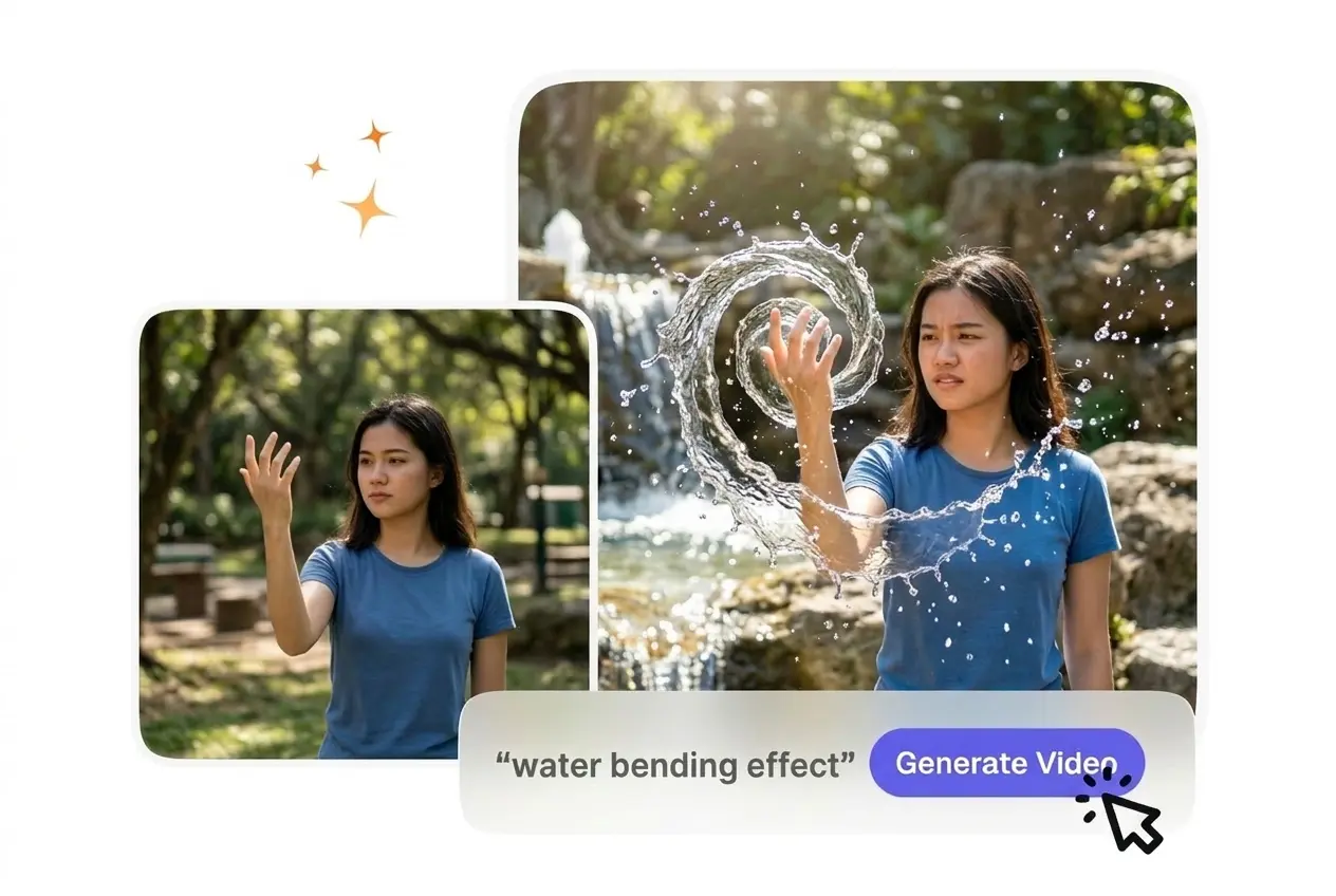 Water Bending Effect