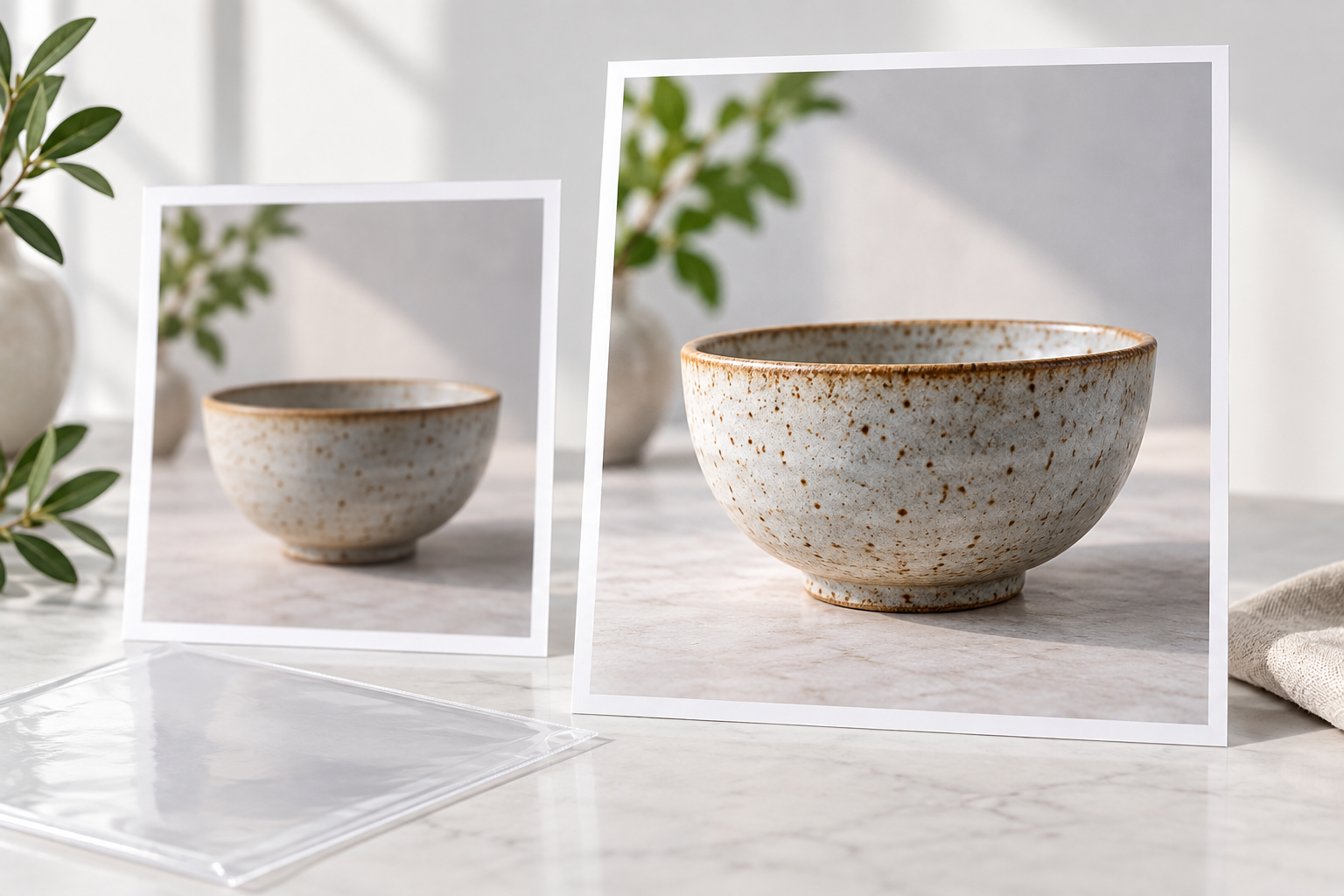 Original image and cleaner 4K converter result shown together for final review