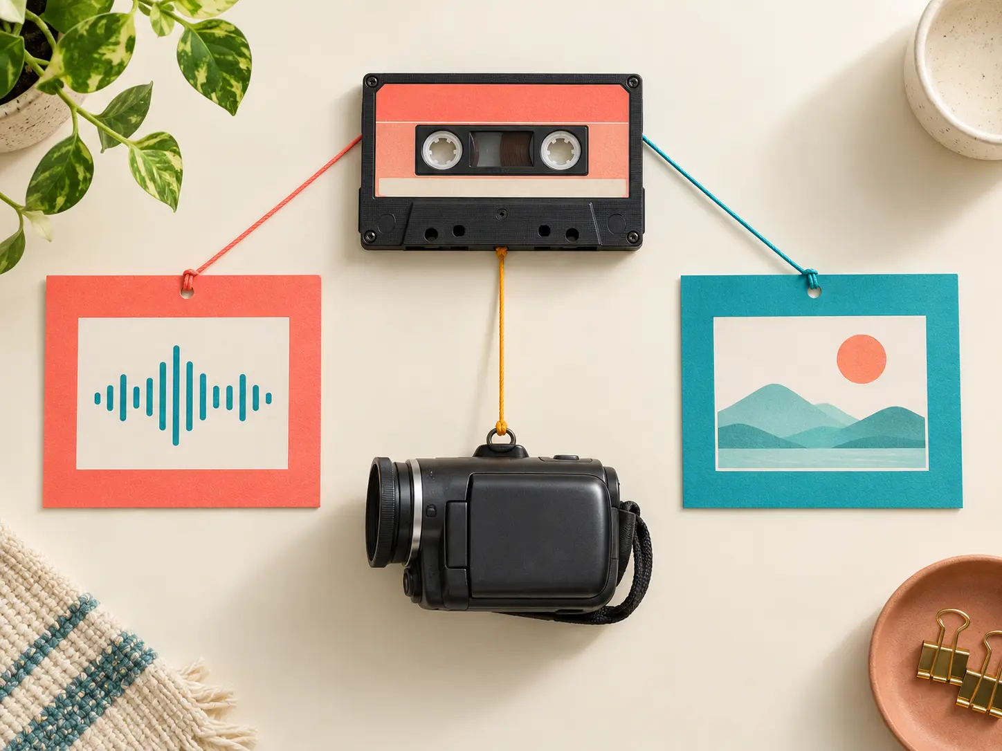 Audio and video reference materials assigned clear roles for one generation
