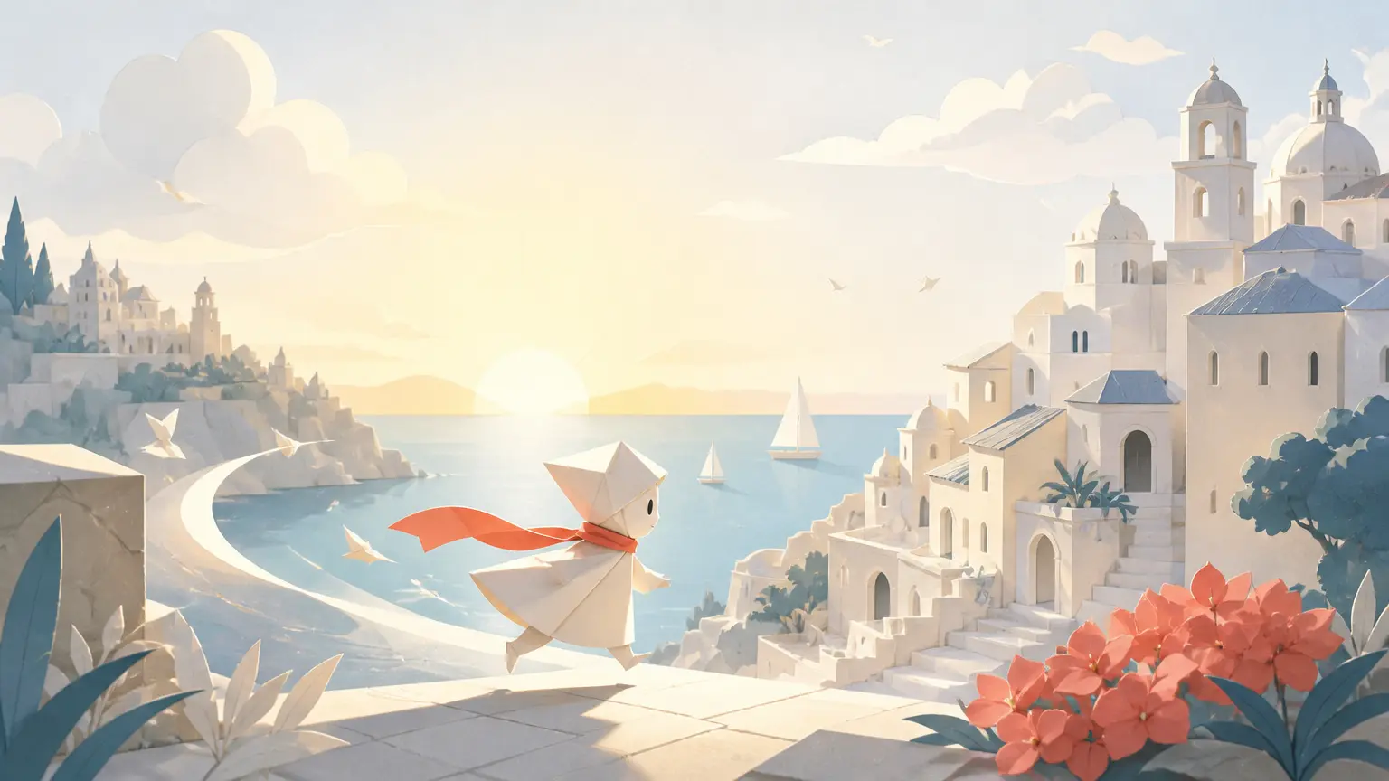 Stylized AI art video result in a light VideoAI workspace