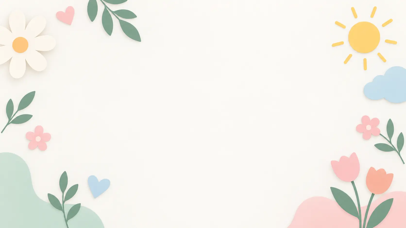 Shapes created with an AI clipart generator arranged on a clean light surface