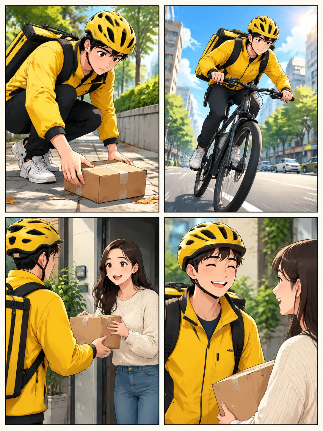 AI Comic Generator illustrated story scene preview