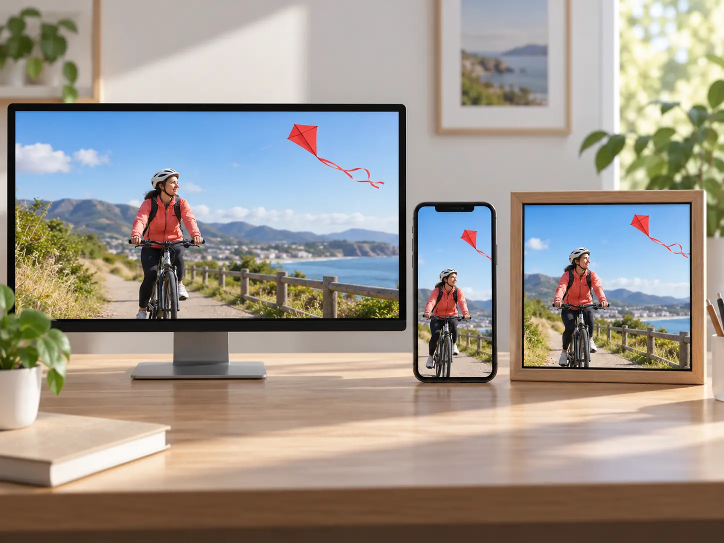 Aspect ratio choices and MP4 export settings for a finished video