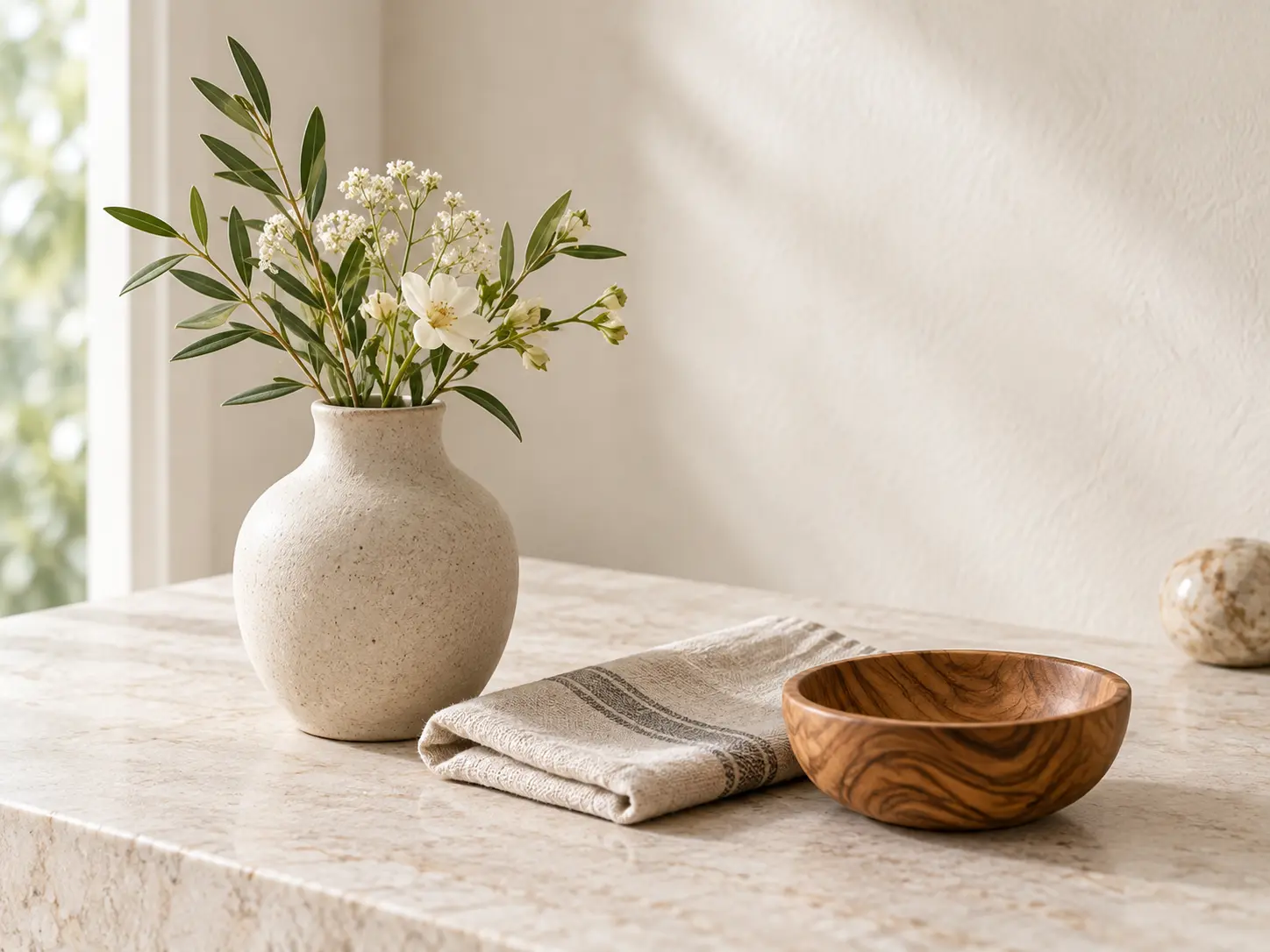 A small object removed from a tidy scene after a targeted AI image modifier edit