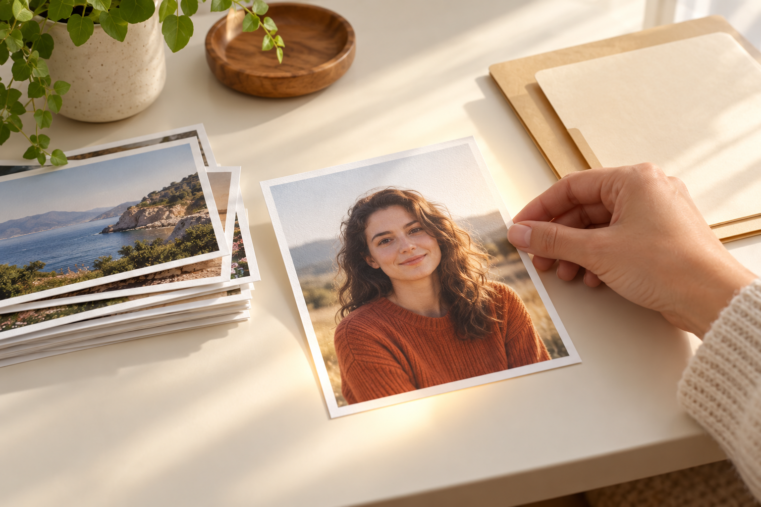 A clear portrait being uploaded as the reference for the AI image modifier