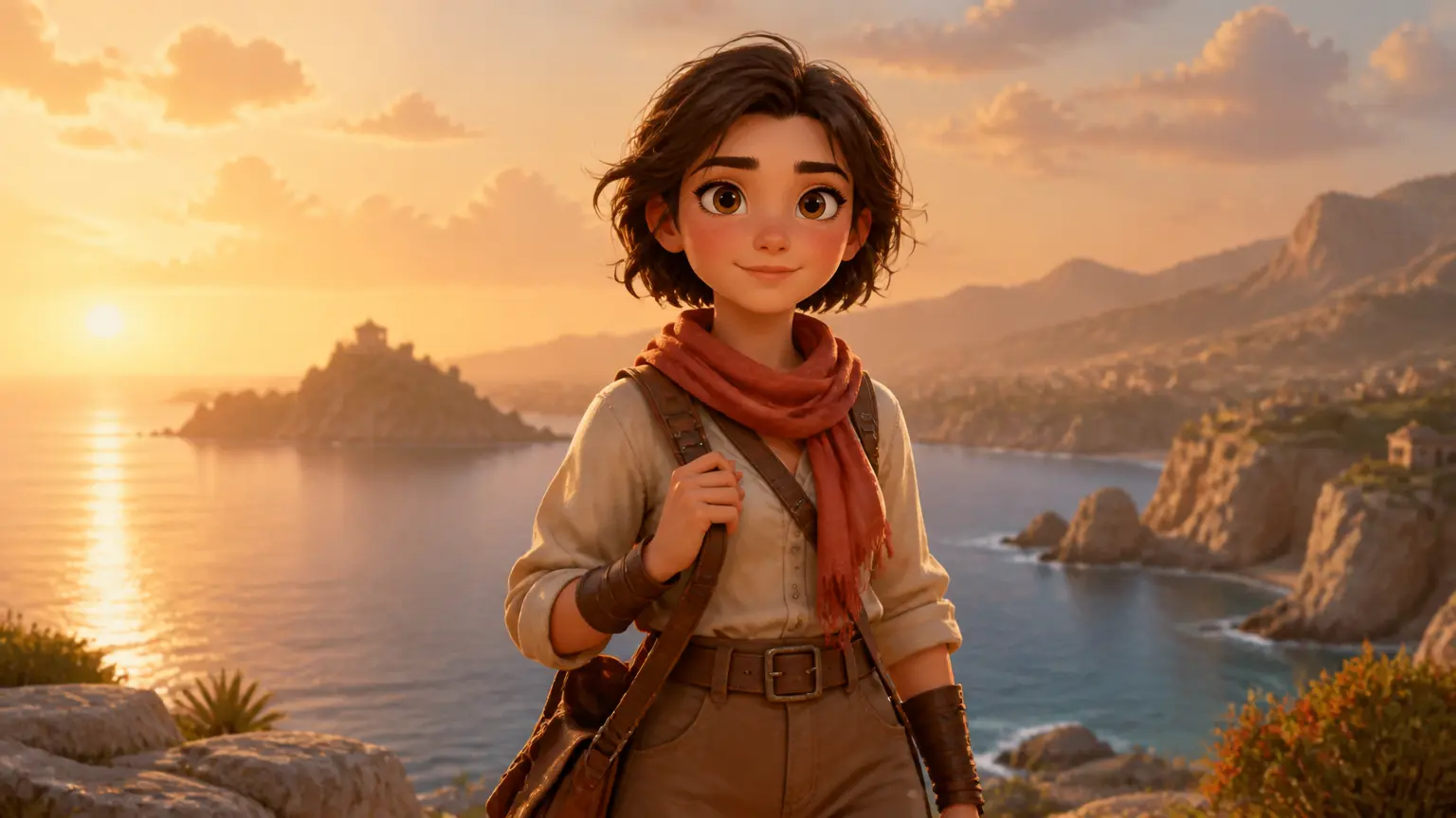 Animated character scenes, reference images, and video previews in VideoAI
