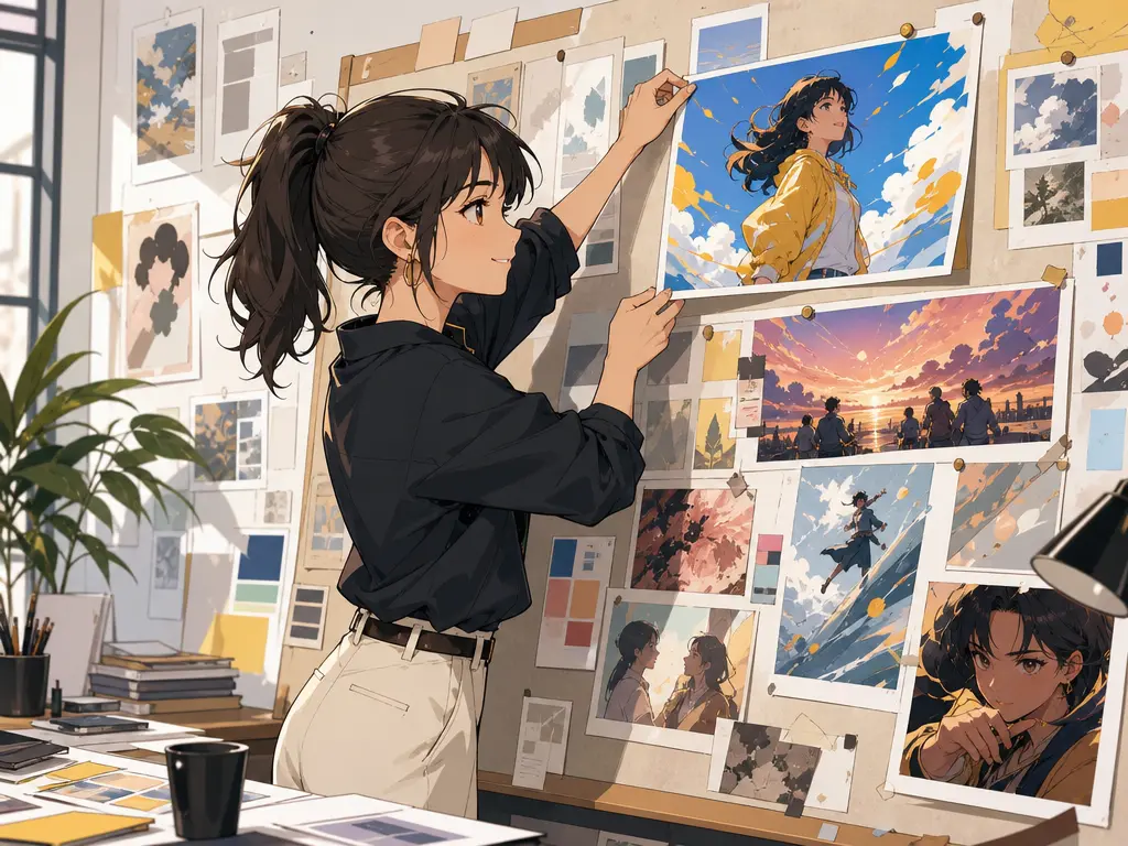 A marketing specialist checking the generated clips for an upcoming digital campaign