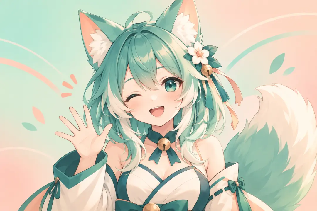 Streamer using an anime character creator to develop a recognizable channel mascot