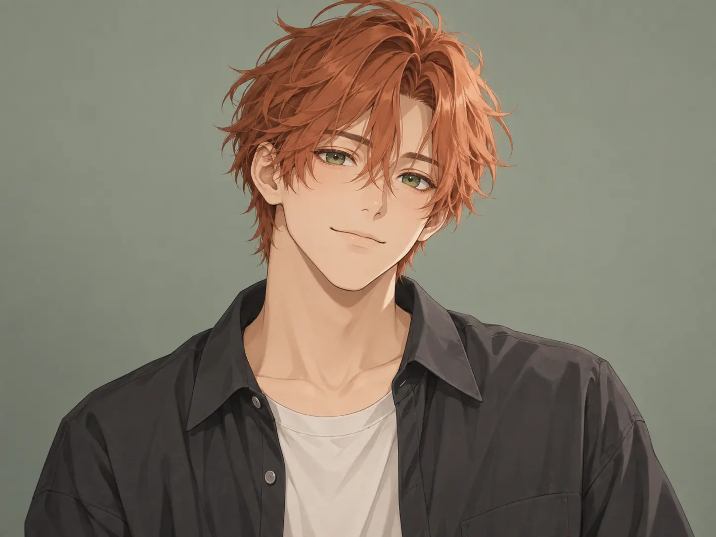 Avatar anime maker showing square profile framing with balanced shoulders and a simple background