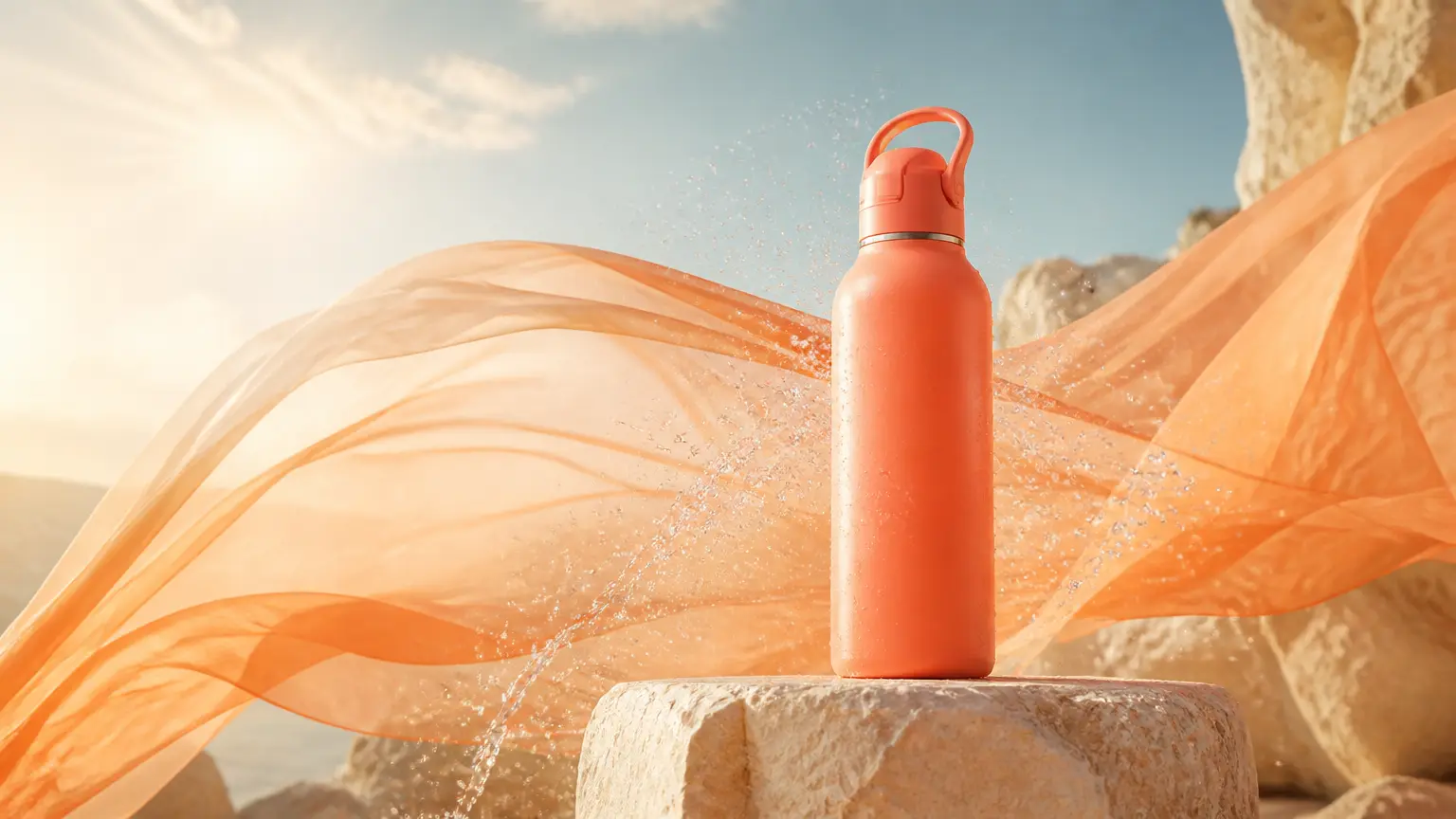 Cinematic product campaign frame with warm light and controlled motion