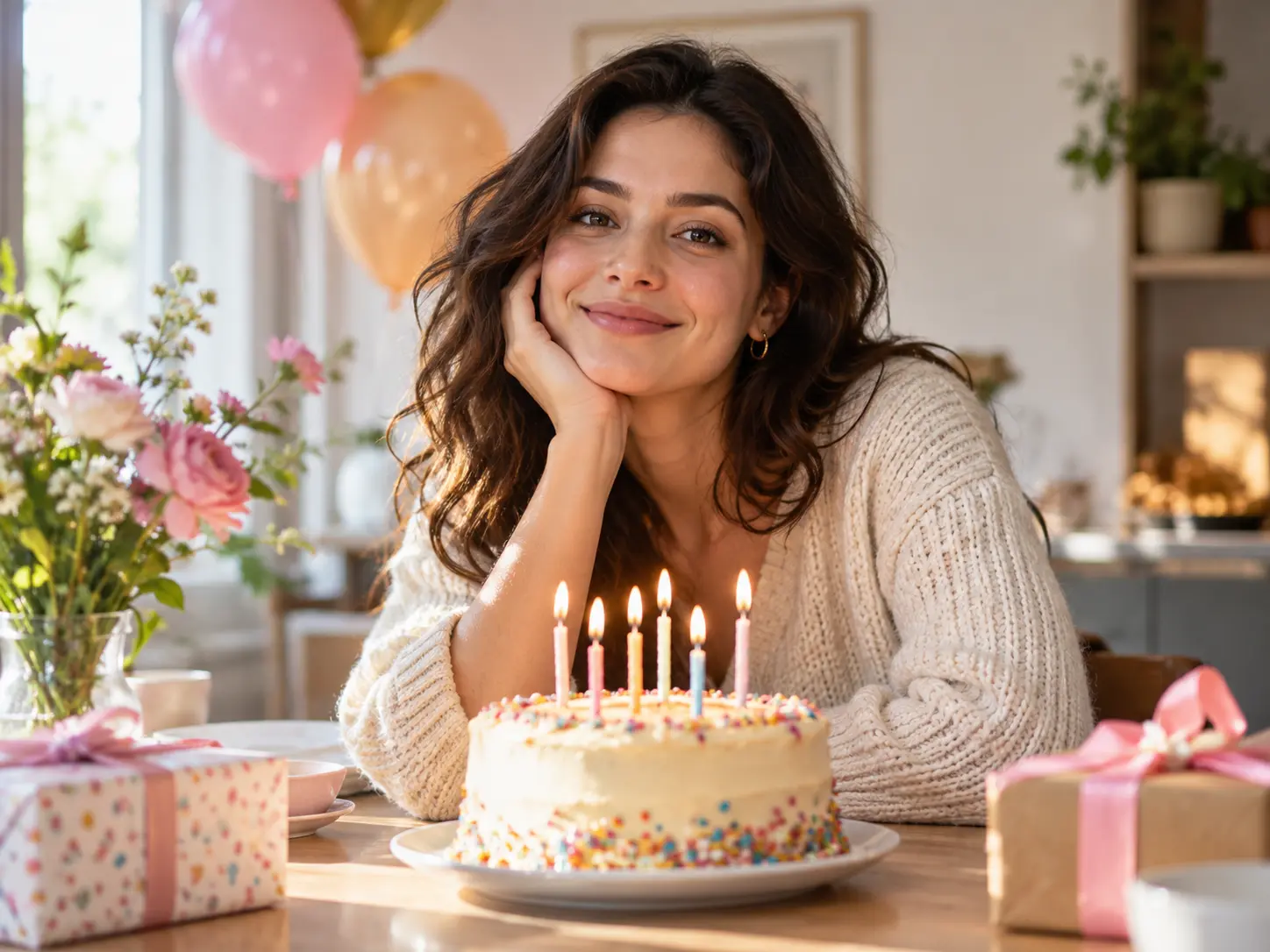 The recipient's portrait used as a subject reference for birthday scenes.