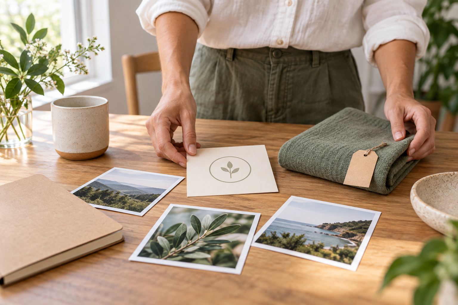 Brand statement, logo, and reference materials prepared for video creation