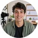 New channel creator planning a tutorial intro with notes, logo, and storyboard frames