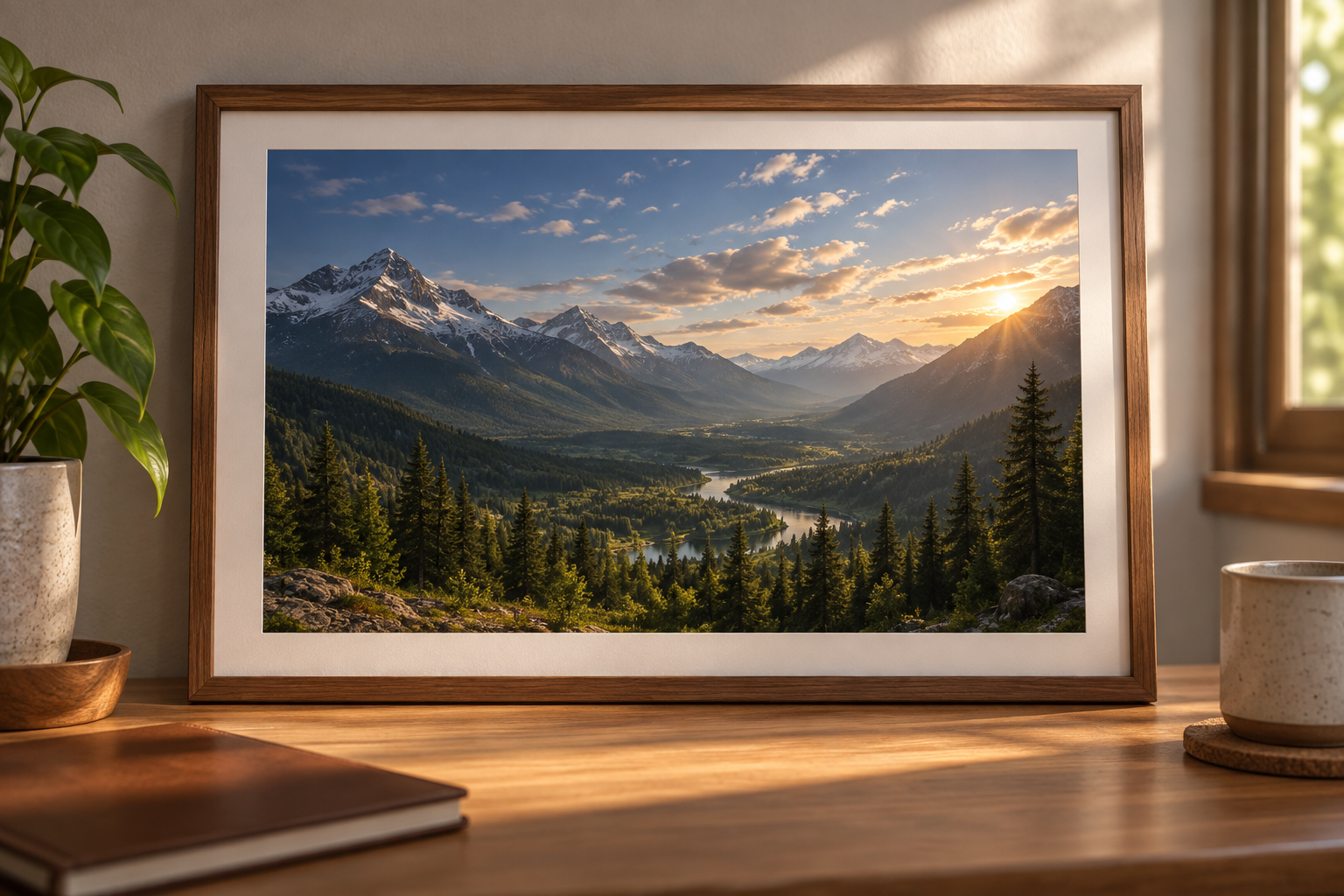 A photo print under gentle changing light with shadow detail becoming visible