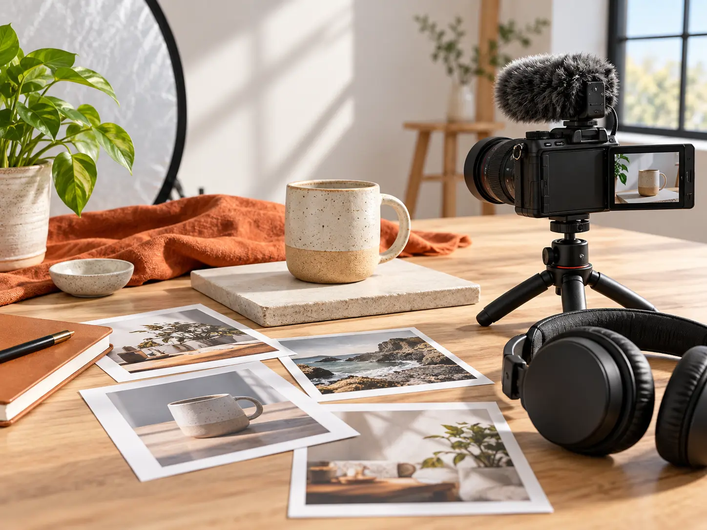 Product images, existing footage and audio assigned to specific scene roles