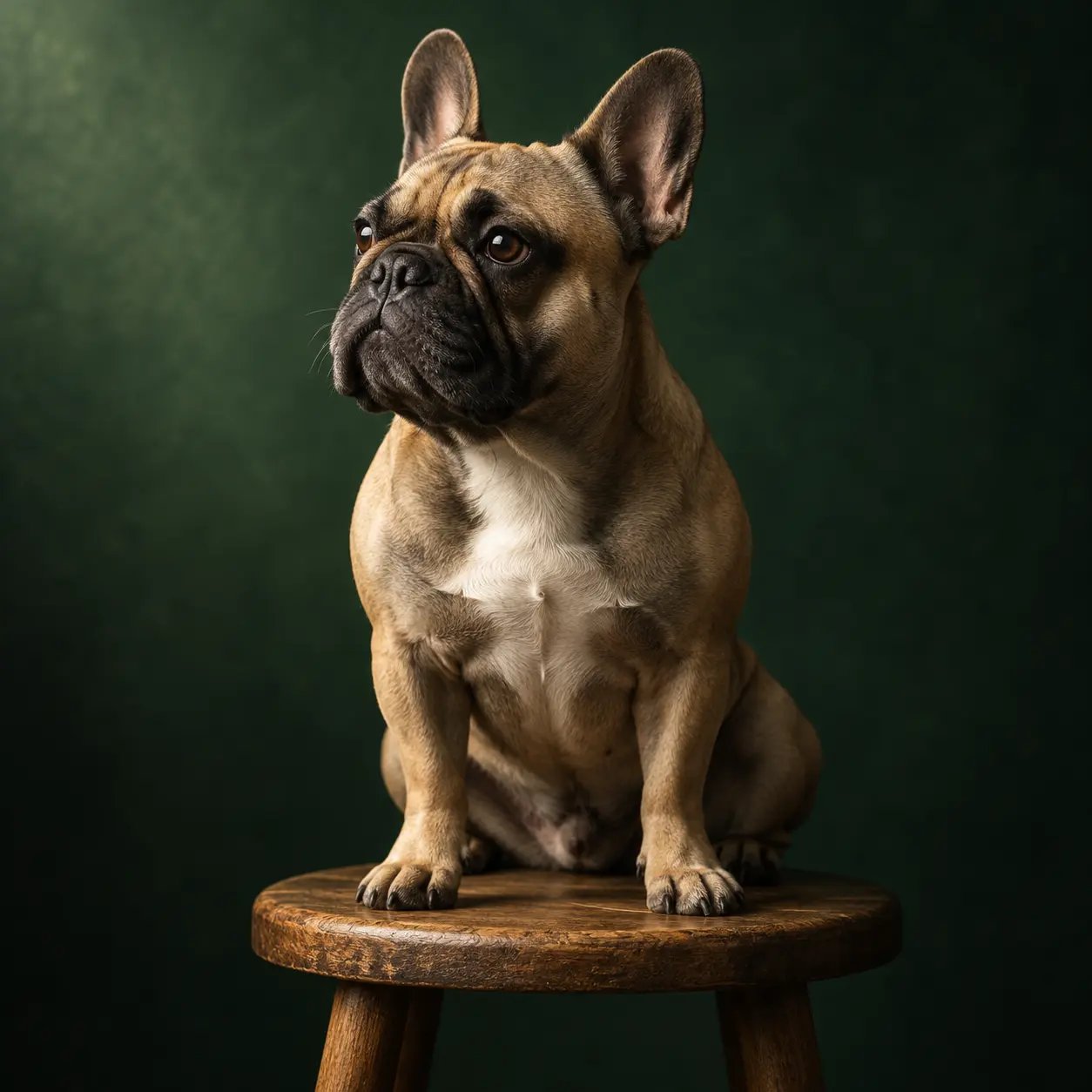 French bulldog studio portrait generated by the AI dog generator