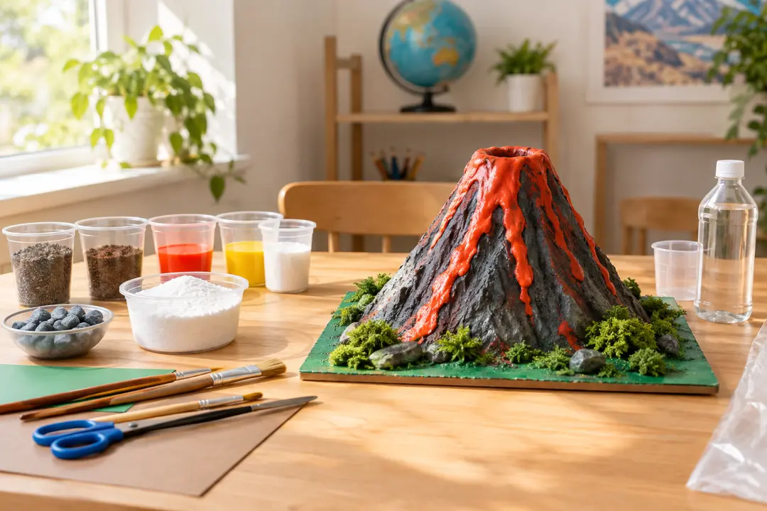 School project introduction with a student-friendly educational video scene