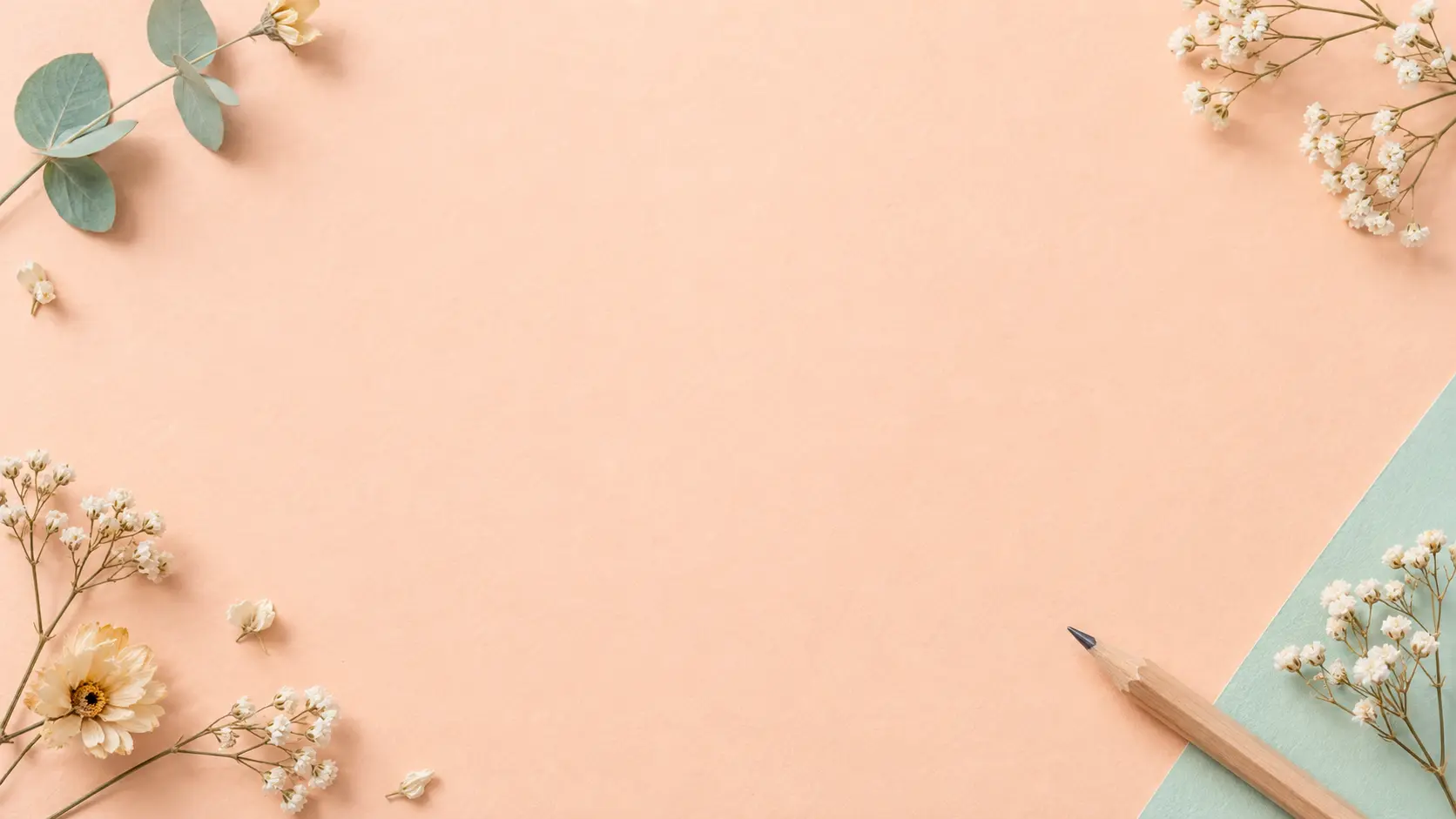 Soft peach backdrop with open space for the emoji cat maker call to action