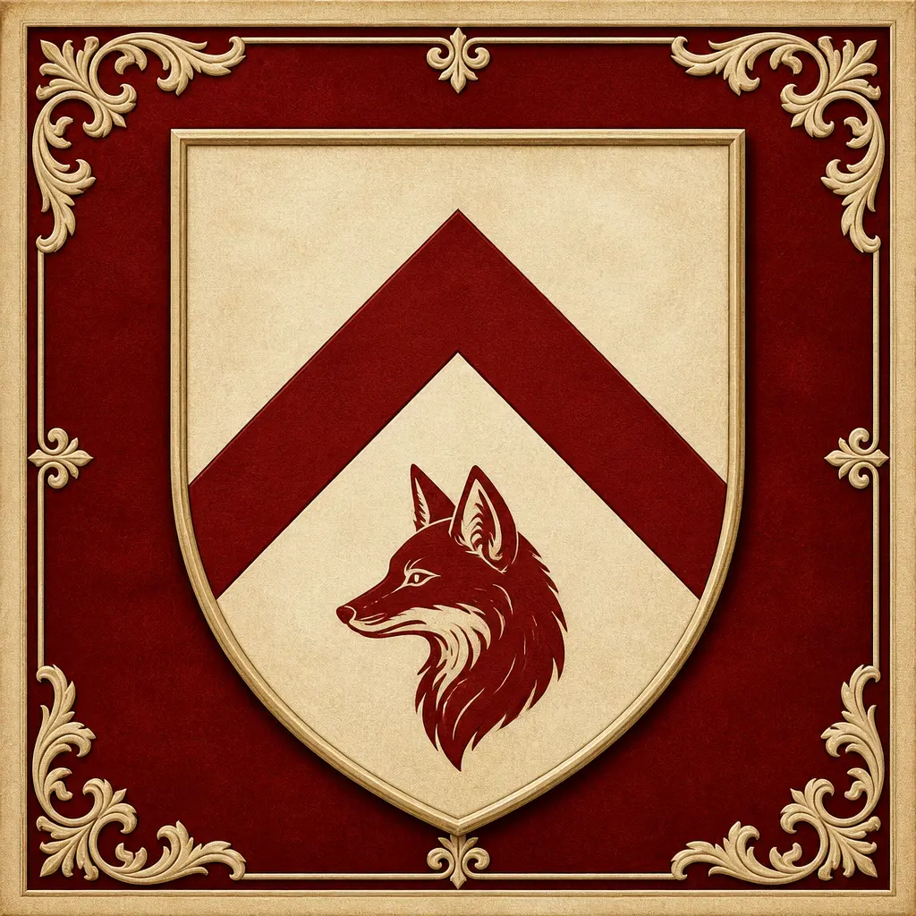 Flag Generator concept for an ivory family sigil with a red chevron
