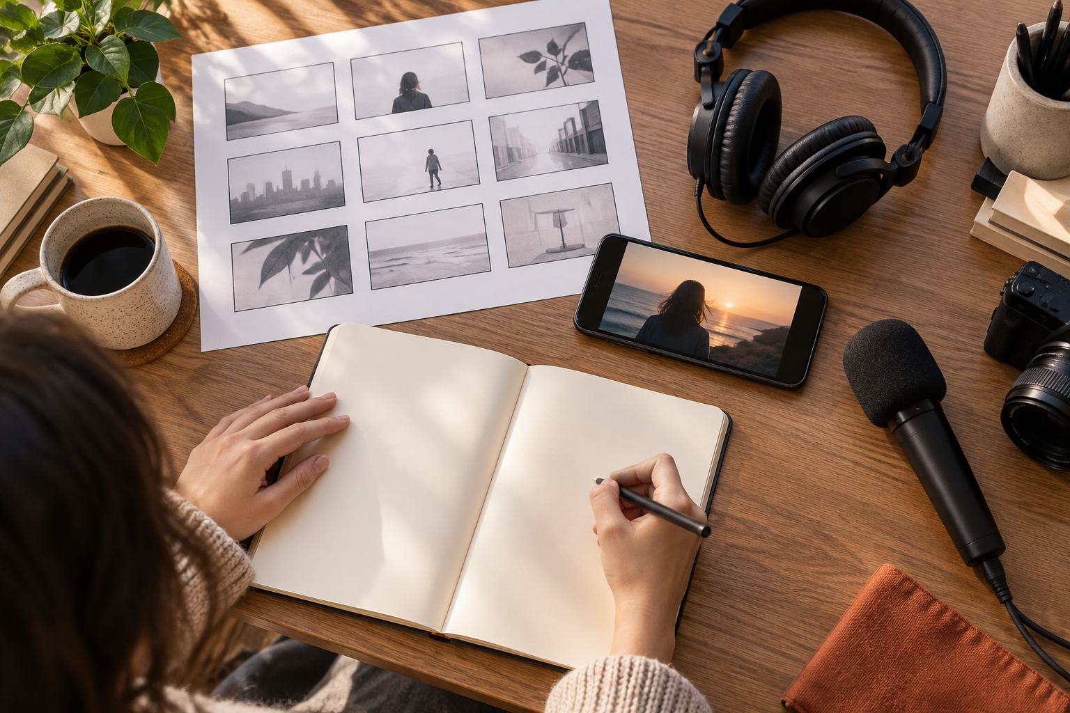 Describe the intended result — free ai video generator with audio workflow