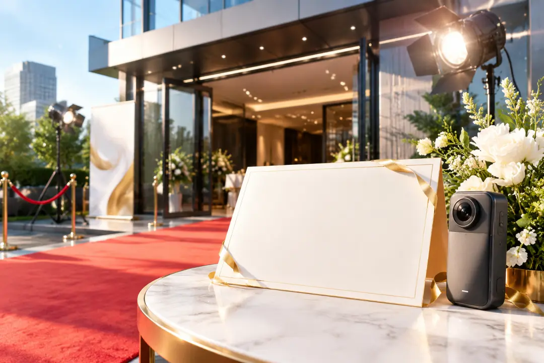 Announce An Event shown as a finished business video scene