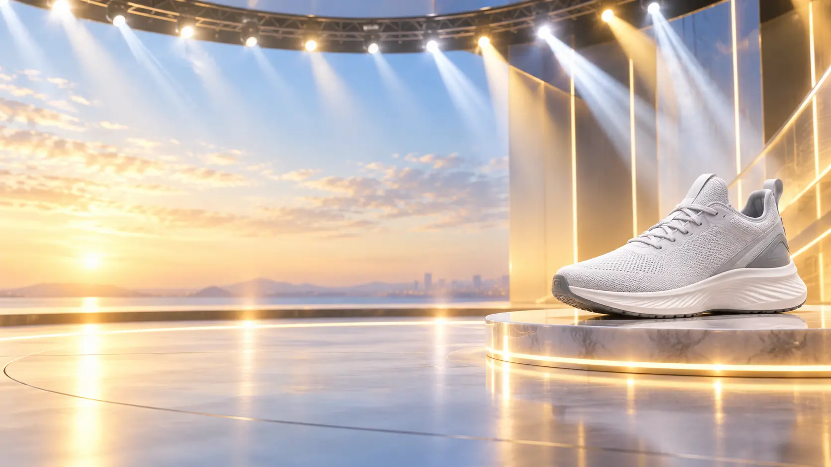 Start your hype video maker video scene with open space for the call to action