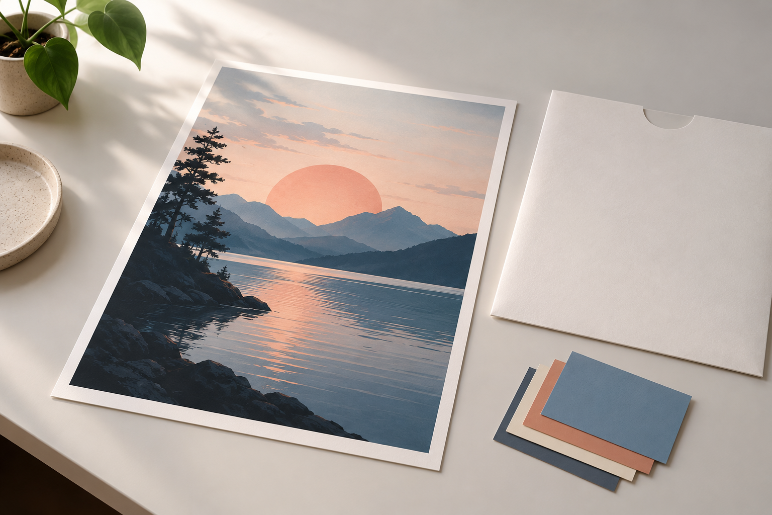 Refining a design image layout and exporting the finished graphic
