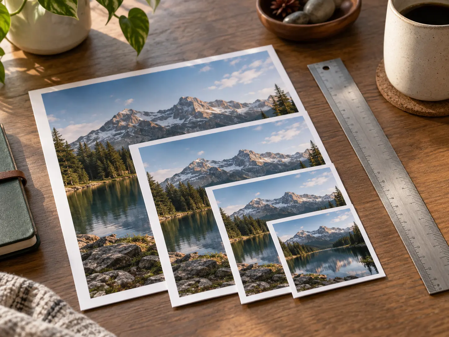 Image resolution changer lowering a large photo to a smaller pixel size