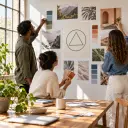 Brand team workspace with logo copy sound references and saved video draft