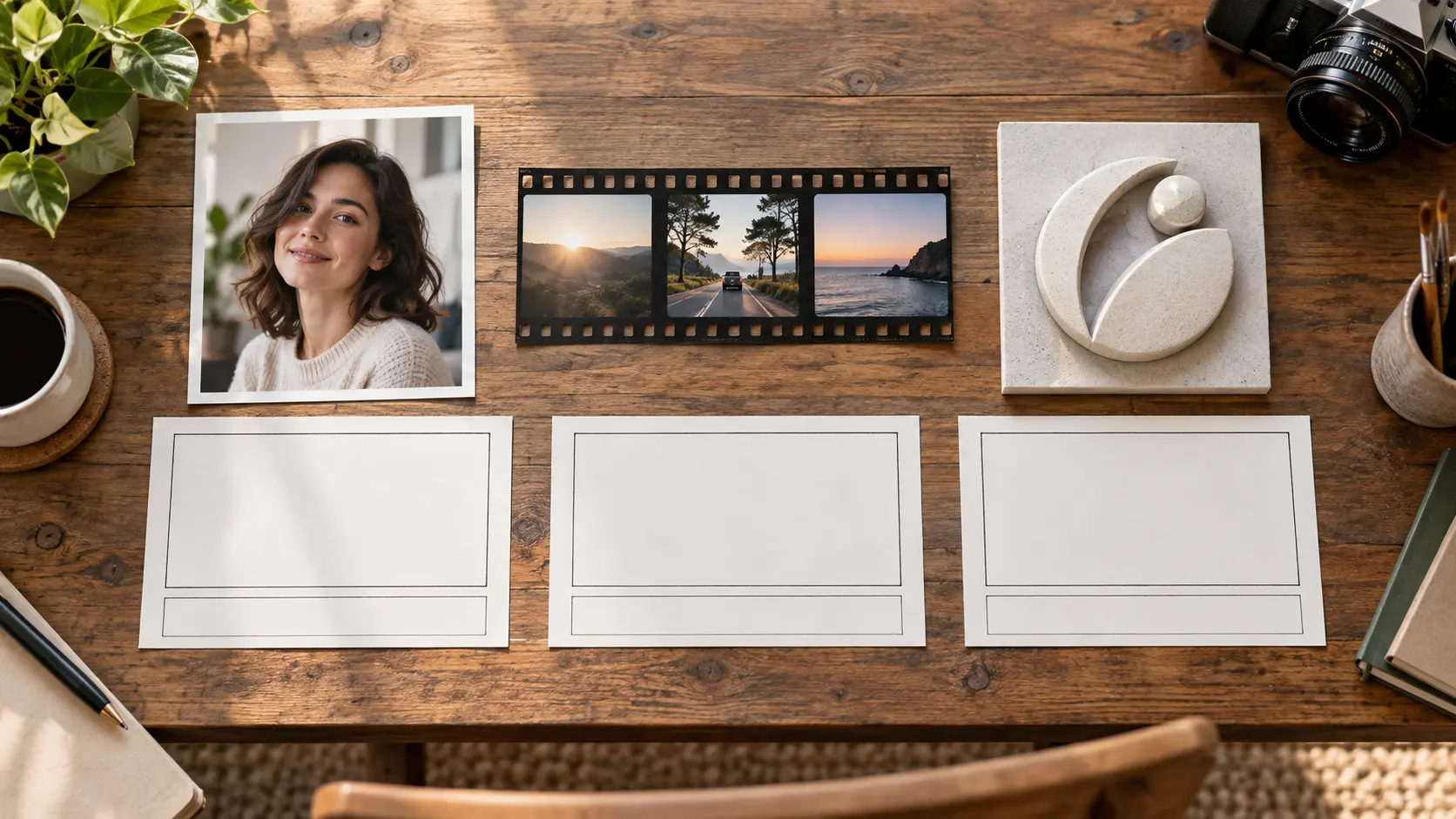 Image and video references assigned to opening scenes with distinct visual roles