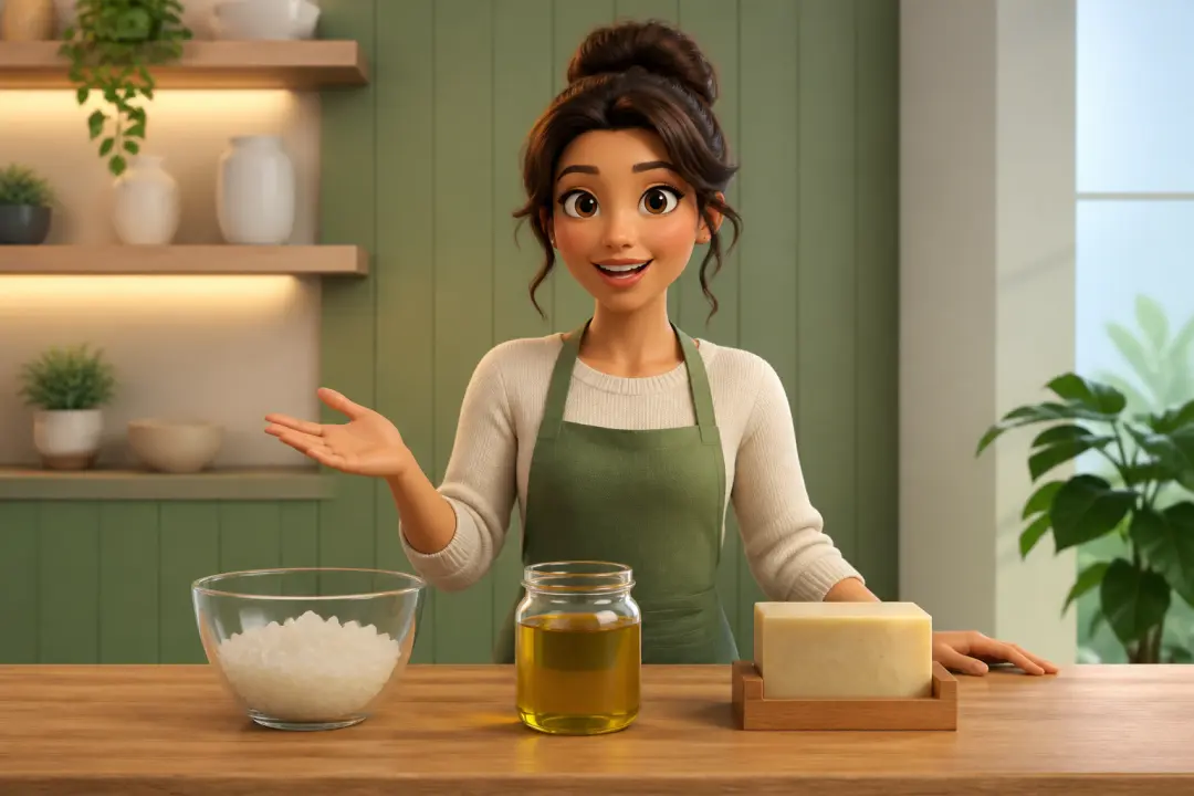 3D character demonstrating a simple process through action in a rendered video scene