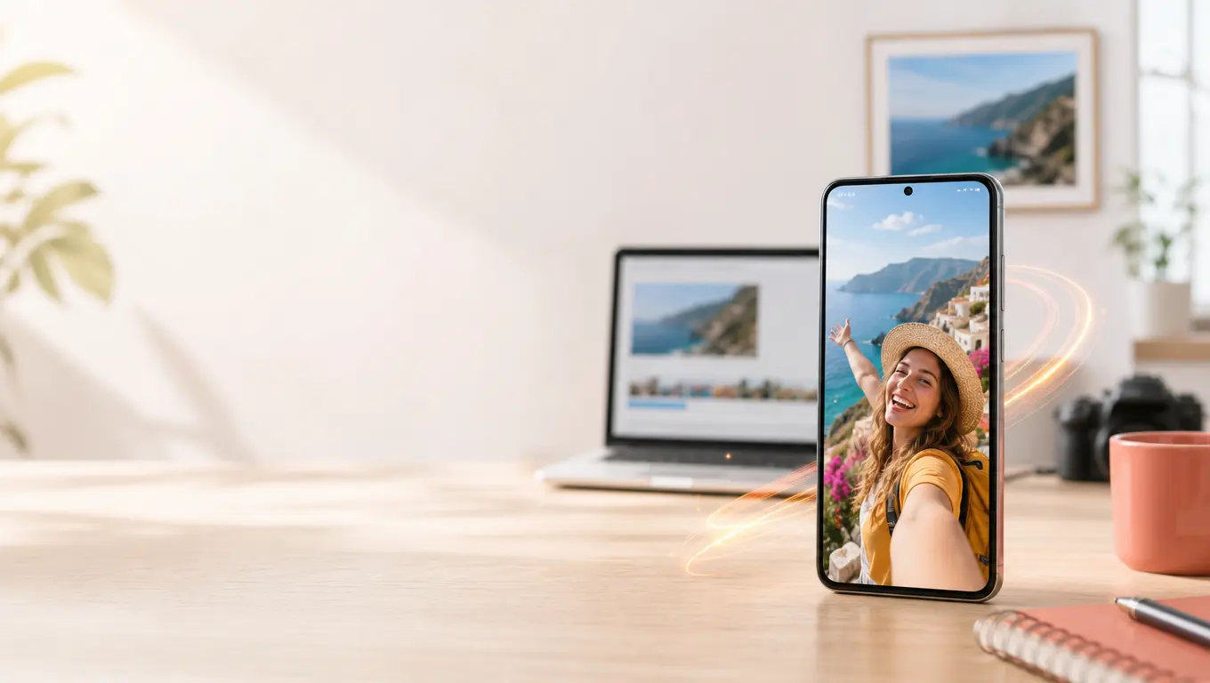 Start with an online vertical video maker wide video creation scene