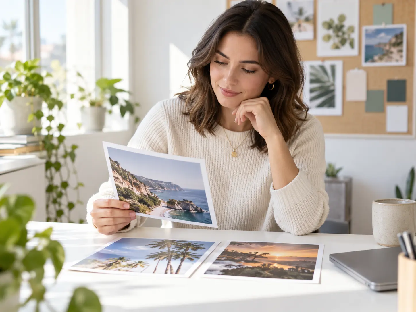 Social media manager using a photo resizer free to compare campaign placement sizes