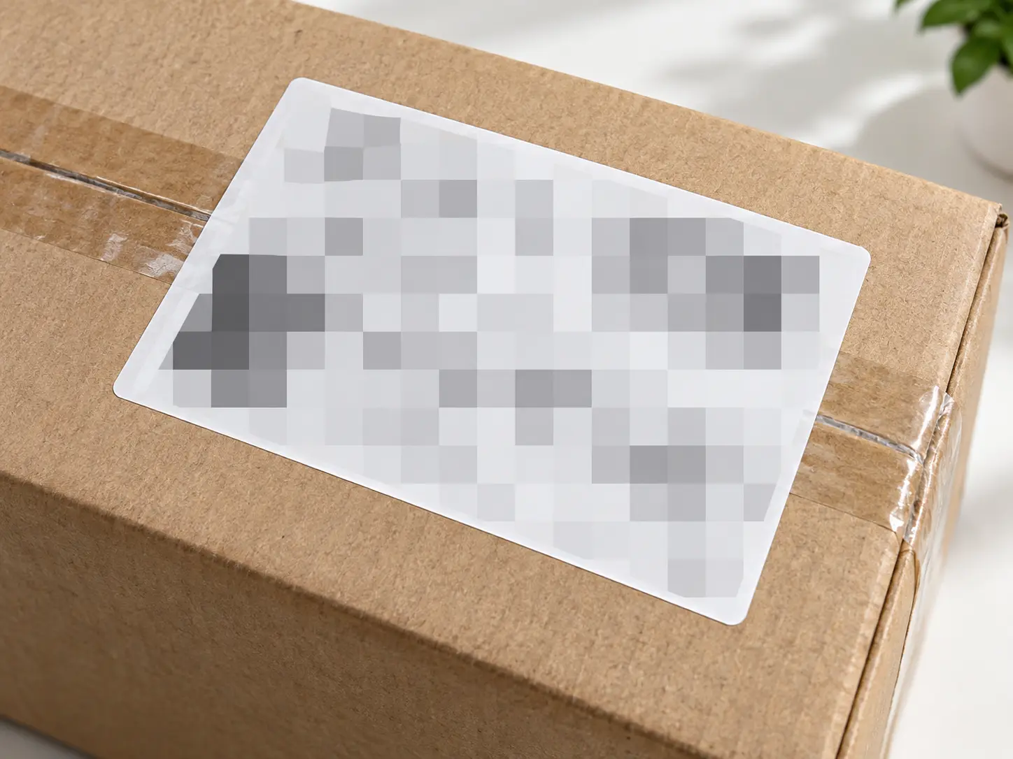 Photo detail covered with clearly visible large mosaic blocks for stronger concealment