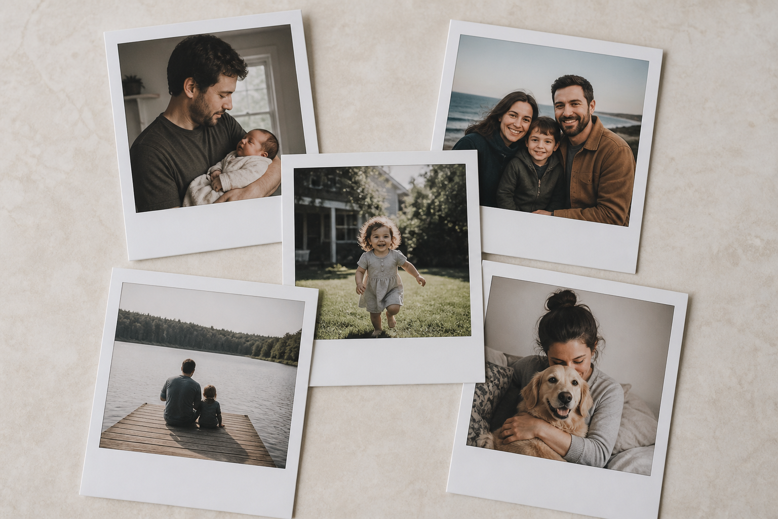 Polaroid Filter results spread out for a final color and crop review