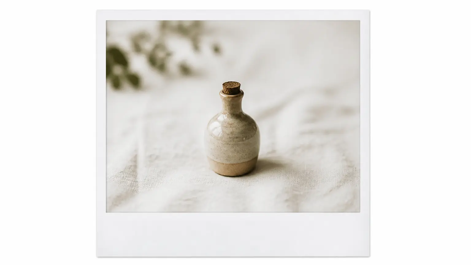 Polaroid Filter used for a restrained retro product photo