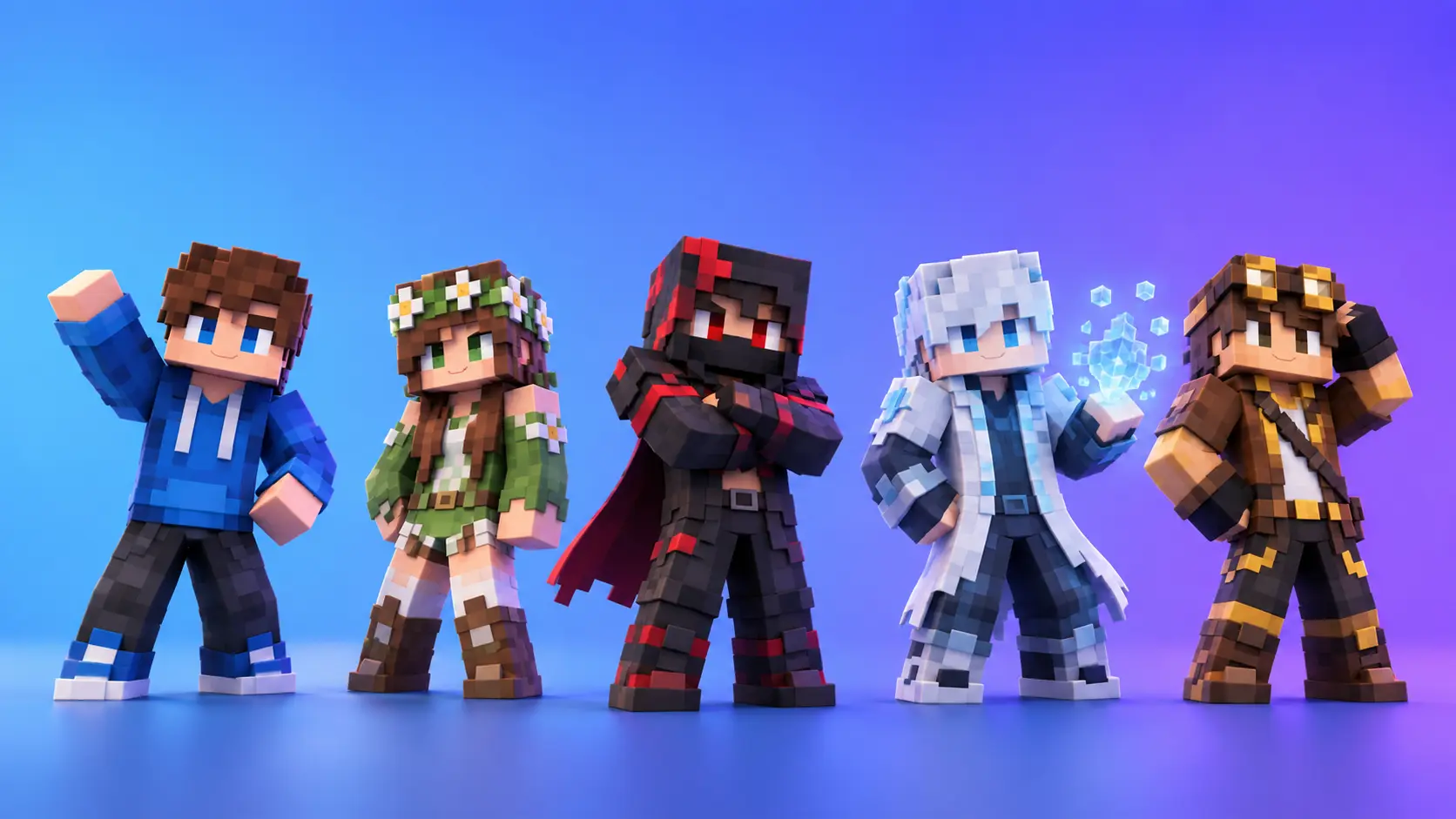 Row of square Roblox avatars ready to download