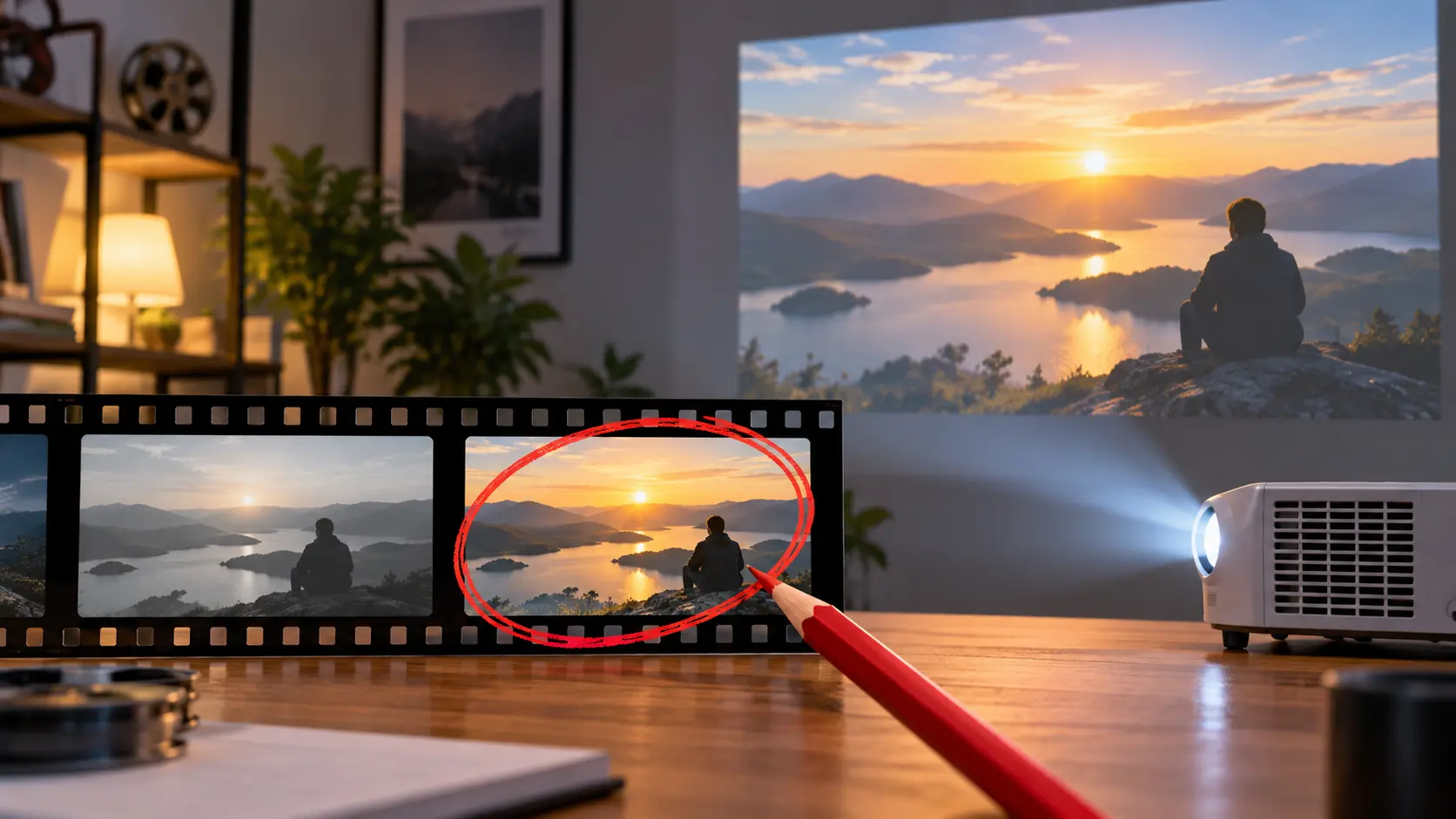 A sales video preview with text instructions requesting a revised opening scene