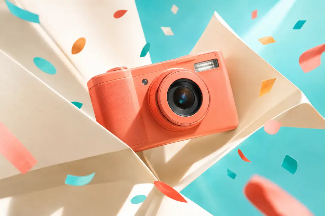 Concise product launch teaser with a bright staged reveal