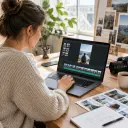 Social creator planning a square social video with a centered subject and 1:1 composition