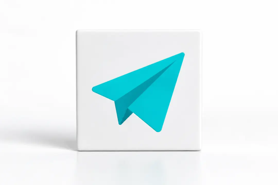 Simple paper airplane icon with a clear silhouette