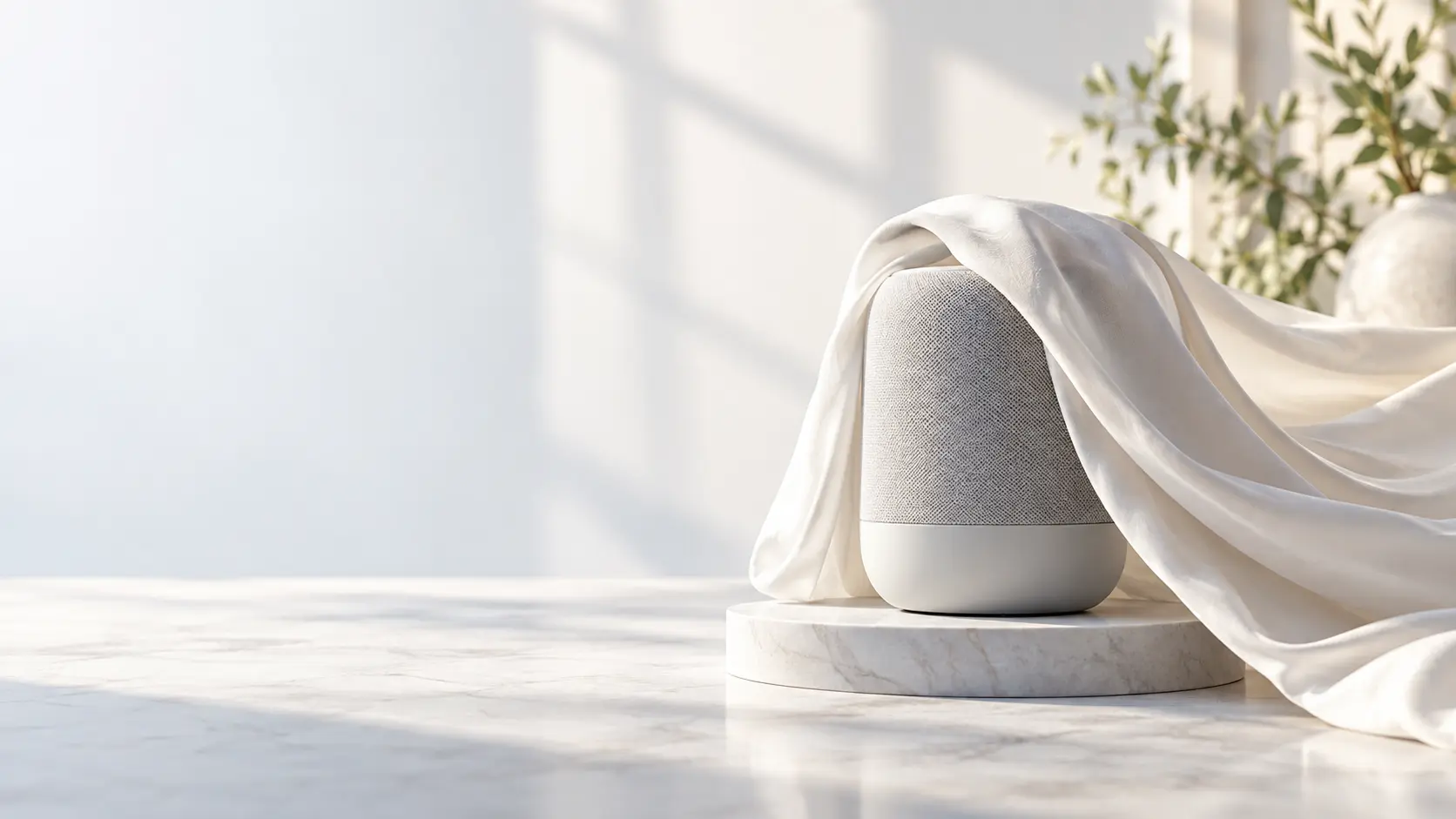 Finished teaser reveal on a bright product stage