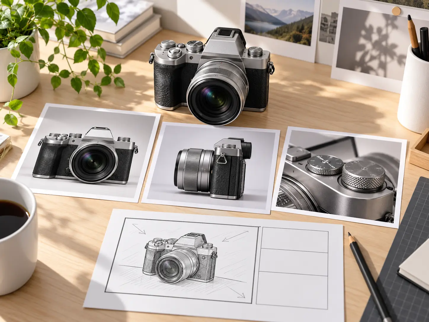 Visual references guiding one cohesive teaser scene