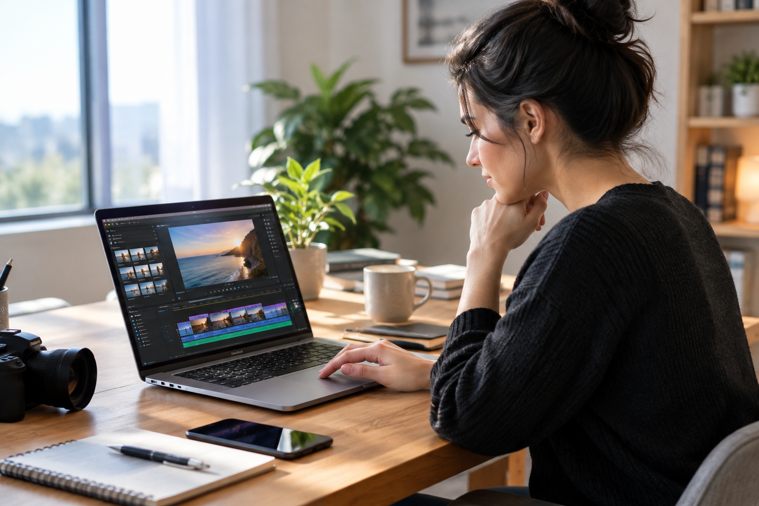 Segment directions with reference images, scene timing, and presenter choices