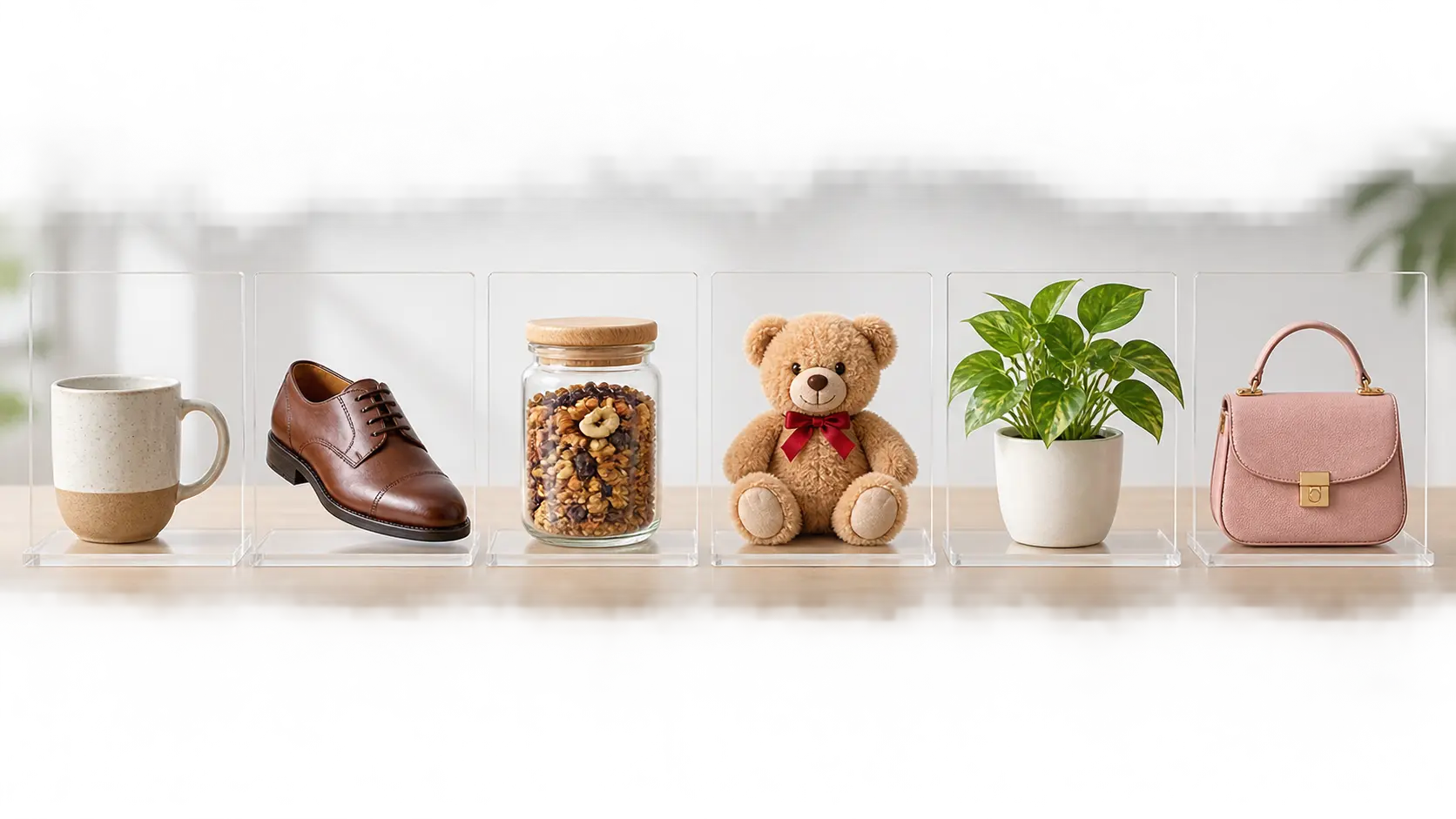 Several product photos prepared as separate PNG cutouts in a row