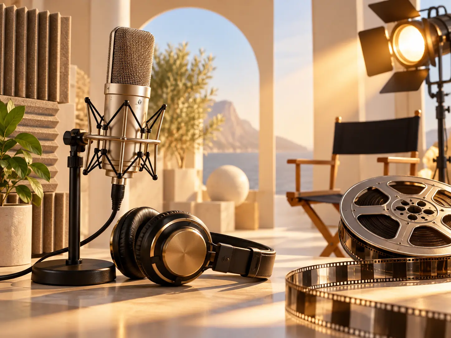 Voiceover, background music, and sound effects directed for a show opening