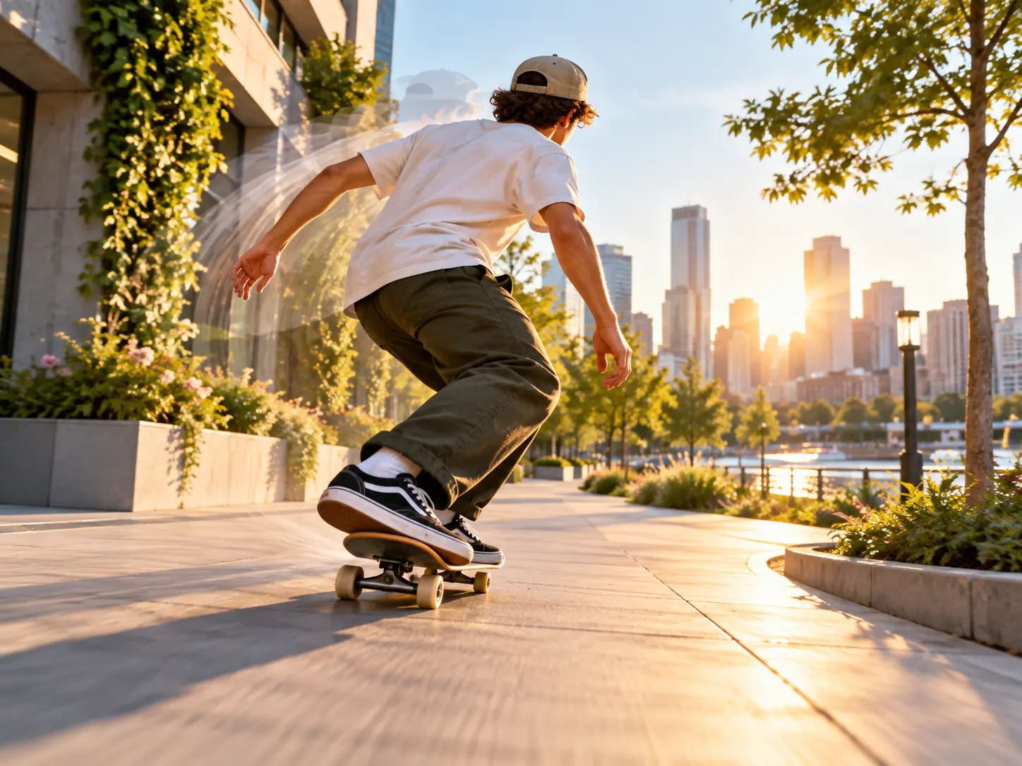A focused edit instruction guiding a new social video version